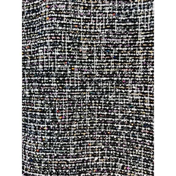 Black Halo Women's Black Gray Tweed Sleeveless Sheath Dress Size 12 NWOT - Picture 5 of 10